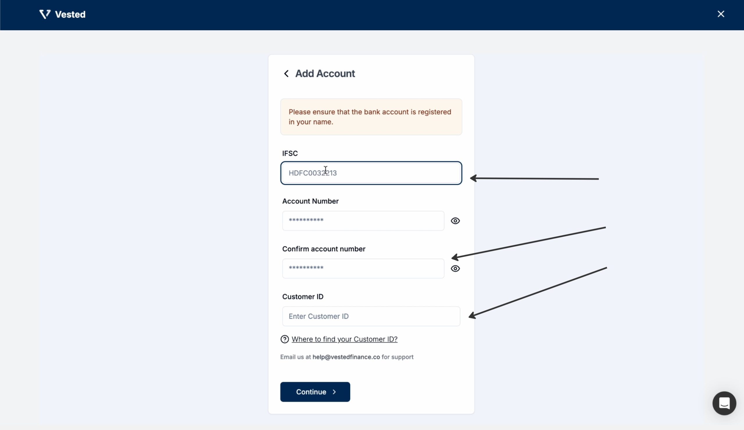 HDFC fund transfer