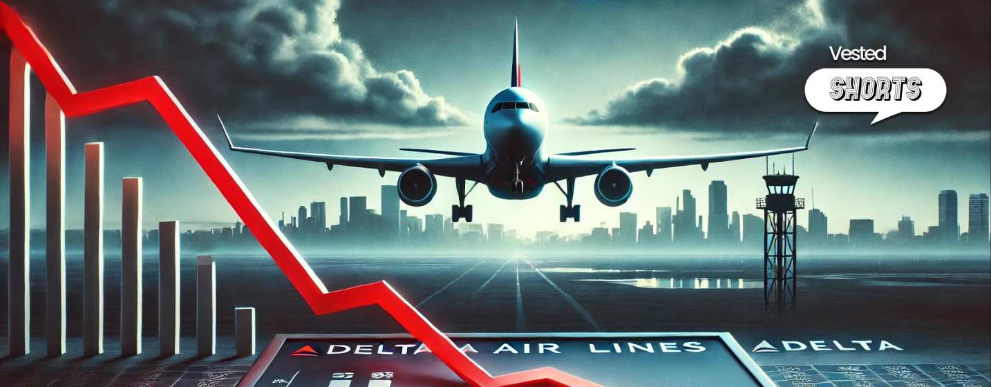 Delta airline share 9.1% drop - Vested Shorts
