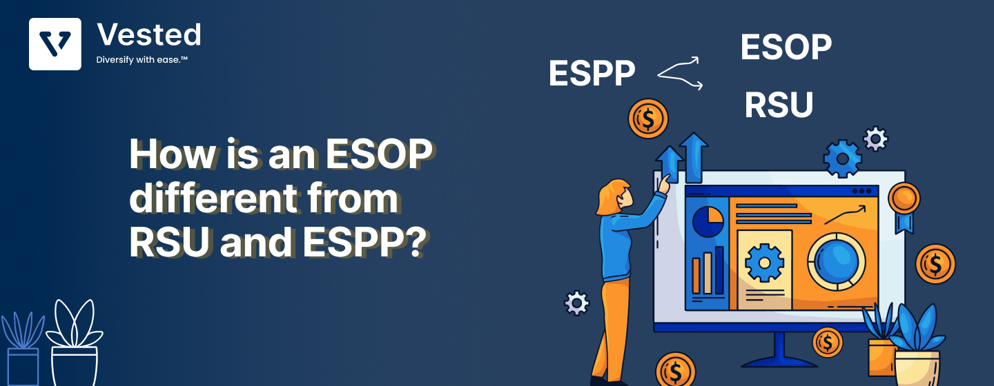 Difference between ESOP, RSU & ESPP